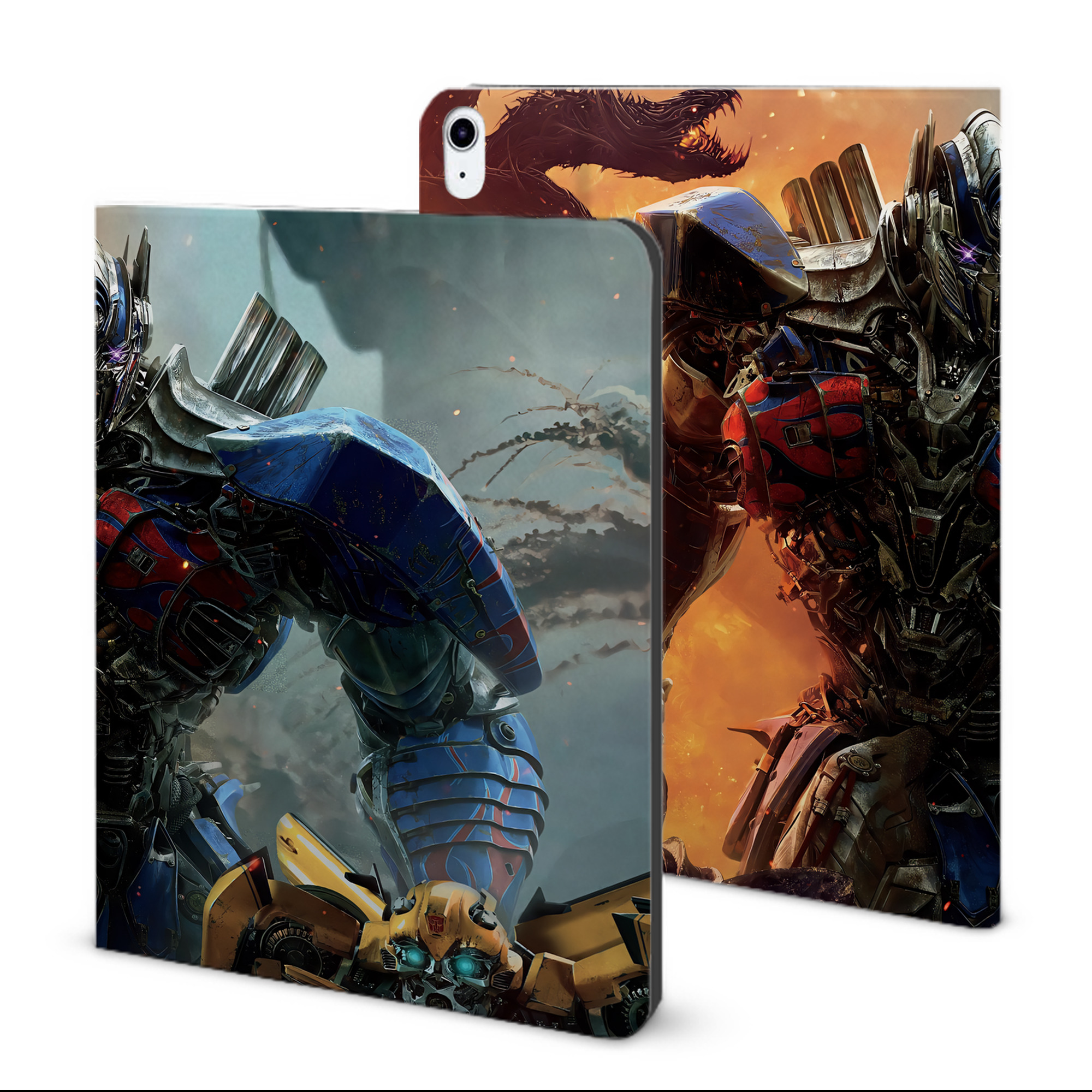 （画像用） Transformers トランスフォーマー IPad ケース ブック型 PUレザー TPU 耐衝撃 軽量 薄型 ペン収納なし 全面保護 IPad 各モデル対応